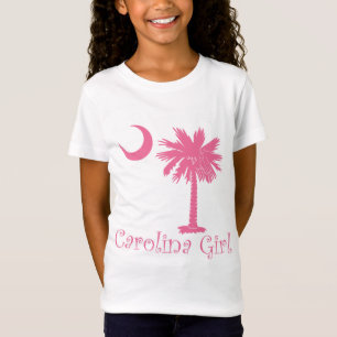 Rosa Carolina-MädchenPalmetto T-Shirt