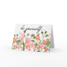 Rosa Cartoon Floral für Mut