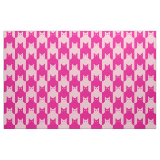 Rosa Catstooth Stoff
