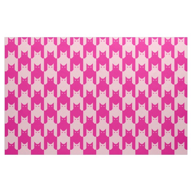 Rosa Catstooth Stoff (Fat Quarter (45,7 x 55,9 cm))