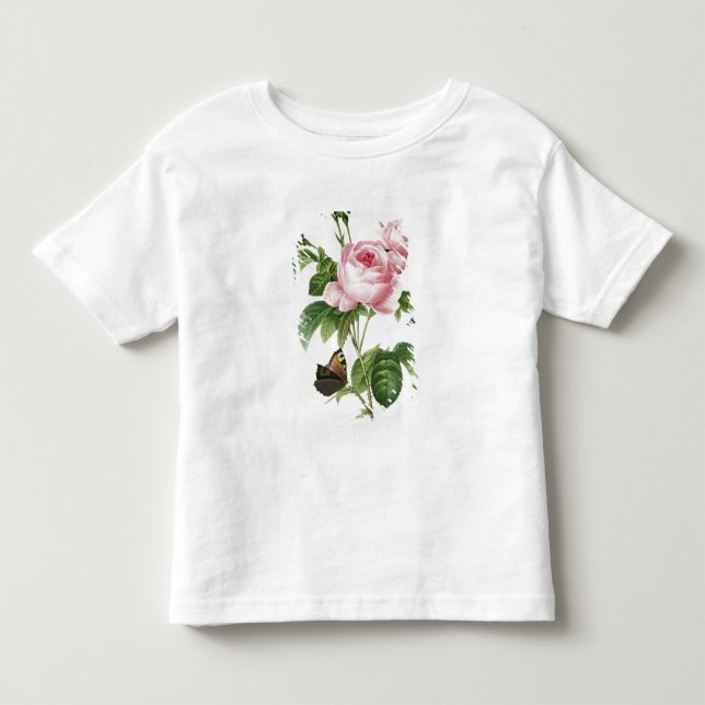 Rosa Centifolia Kleinkind T-shirt (Vorderseite)