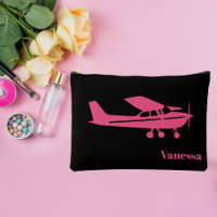 Rosa Cessna-Flugzeug Mädchen-Fliegerei Benutzerdef