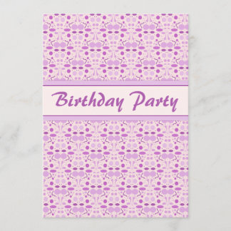 Rosa Champagne-Geburtstags-Polka-Punkt-Party Einladung