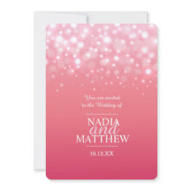 Rosa Champagner-Funkeln Hochzeit