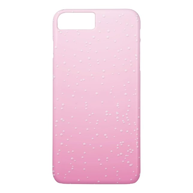 Rosa Champagner mit zarten Bläschen Kunst Case-Mate iPhone Hülle (Rückseite)