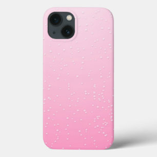 Rosa Champagner mit zarten Bläschen Kunst iPhone 13 Hülle