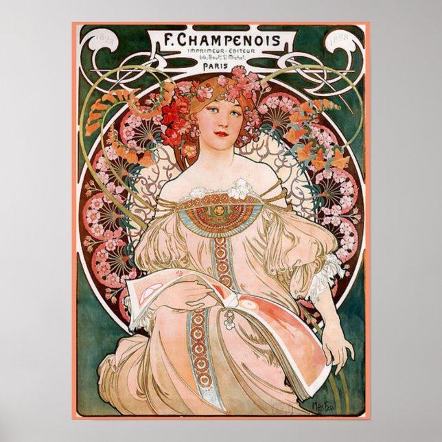 Rosa Champagnerprint Poster (Vorne)