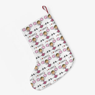 Rosa Cheerleader Kleiner Weihnachtsstrumpf