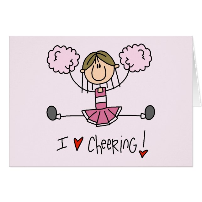 Rosa Cheerleader-T-Shirts und Geschenke (Vorderseite (Horizontal))