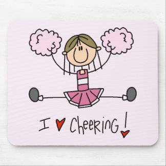 Rosa Cheerleader-T-Shirts und Geschenke Mousepad