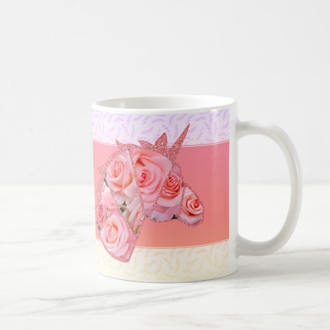 Rosa Cherish コーヒーマグカップ Kaffeetasse (Rechts)