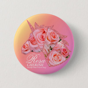 Rosa Cherish Button