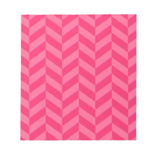 Rosa Chevron-Schick und funktionale Schreibunterla Notizblock