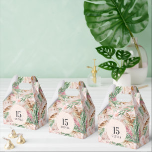 Rosa-chic Mädchen-Wasserfarben-Blumen-eleganter Ge Geschenkschachtel
