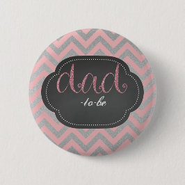 Rosa Chic Vater-zu-ist Knopf Button