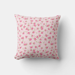 Rosa Chic Vintage Blumenmuster Kissen