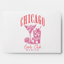 Rosa Chicago Retro-Junggeselinnen-Abschied