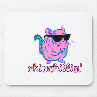 Rosa Chinchillin Neonchinchilla Mousepad