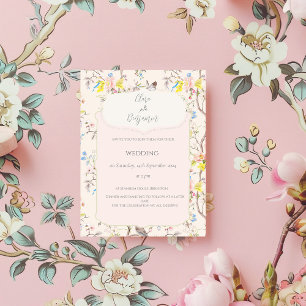 Rosa Chinesische Hochzeit Einladung