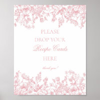 Rosa Chinoiserie Vintage Blumen Rezept teilen