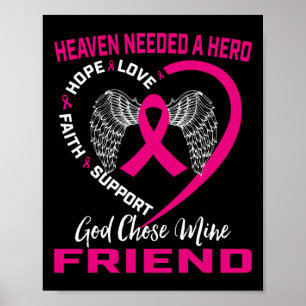 Rosa Christlicher Brustkrebs im Gedächtnis meines  Poster
