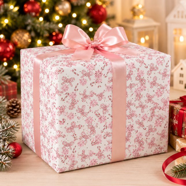 Rosa Christstollen-Weihnachtspapier Geschenkpapier (Von Creator hochgeladen)