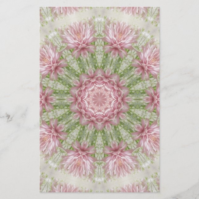 Rosa Chrysanthemas Kaleidoskop Art 7 (Vorderseite)