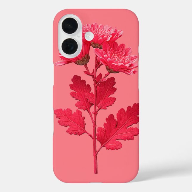 Rosa Chrysantheme  Case-Mate iPhone Hülle (Rückseite)
