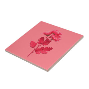 Rosa Chrysantheme Fliese