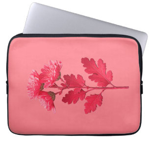 Rosa Chrysantheme Laptopschutzhülle