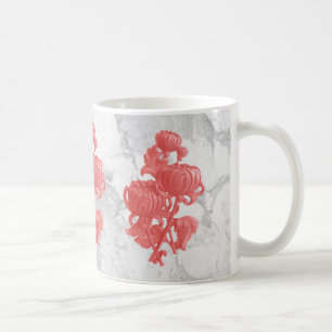 Rosa Chrysanthemum Kaffeetasse