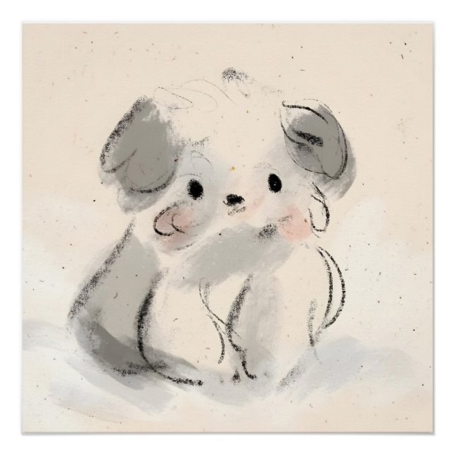 Rosa, Collage, Coquette, prächtig, trendig, küsten Poster (Vorderseite)