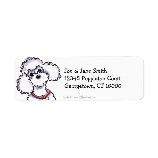 Rosa Collar Poodle sauber und einfach (Vorne)
