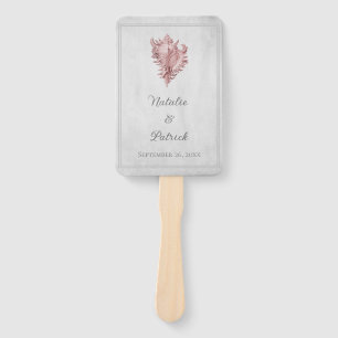 Rosa Conch Muschel Hochzeitshandfans Fächer