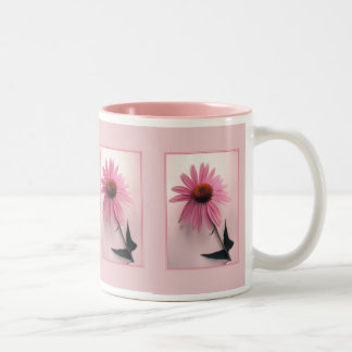 Rosa Coneflower Tasse