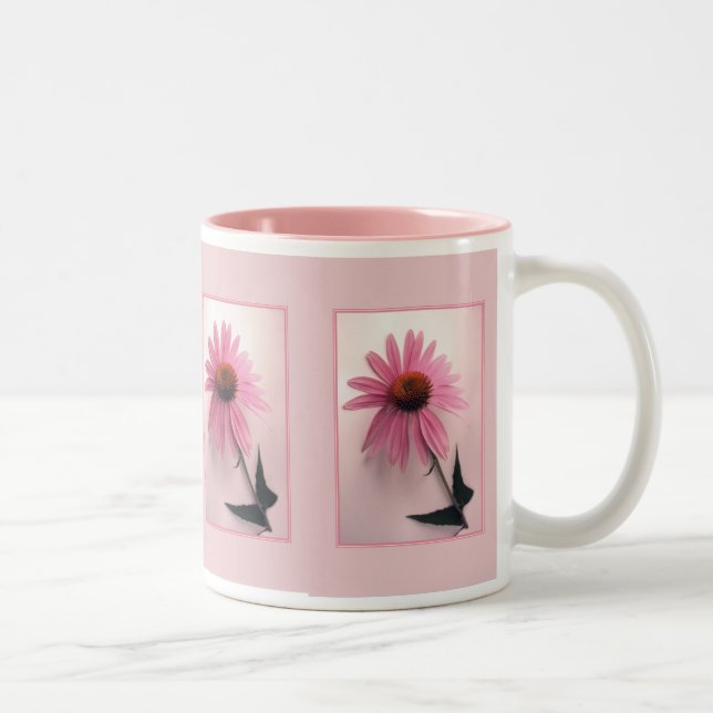 Rosa Coneflower Tasse (Rechts)