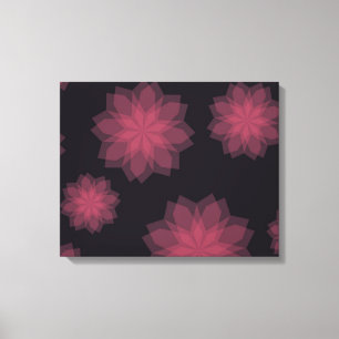 Rosa, cool, trendige, moderne Abstraktion der Blum Leinwanddruck