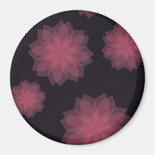 Rosa, cool, trendige, moderne Abstraktion der Blum Magnet