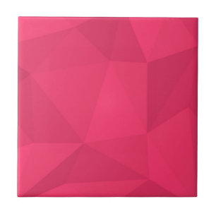Rosa, coole, einzigartige, trendige Dreieck-Abbild Fliese