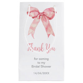 Rosa Coquette Bow Brautparty Kleine Geschenktüte