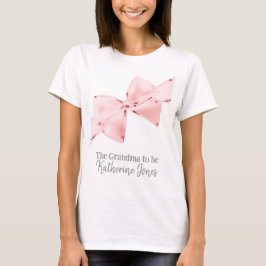 Rosa Coquette Bow Oma zum T - Shirt