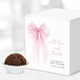 Rosa Coquette Bow Watercolor Girl Dusche Geschenkschachtel