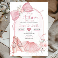 Rosa Coquette Tutu Erregte Ballerina Baby Dusche