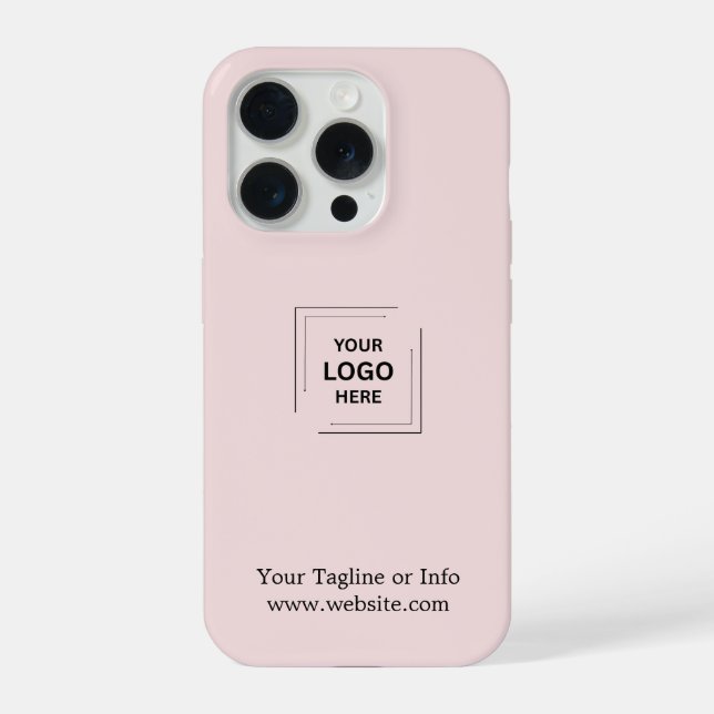 Rosa Corporate Business Logo iPhone-Hülle  iPhone Hülle (Rückseite)