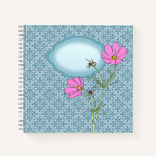 Rosa Cosmos Scrapbook Journal Notizbuch