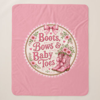 Rosa Cowgirl-Baby-Shower-Papierteller | Stiefel Sc Sherpadecke