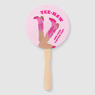 Rosa Cowgirl-Handfächer Fächer