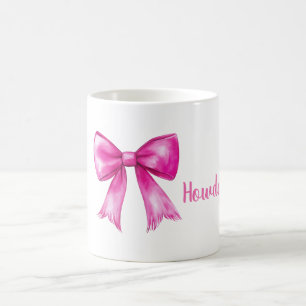 Rosa Cowgirl-Schleife Howdy Kaffeetasse