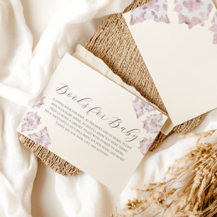 Rosa Cowhide-Diaper-Raffekarte Begleitkarte