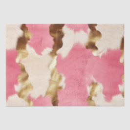 Rosa Creme Gold Cowhide Seidenpapier